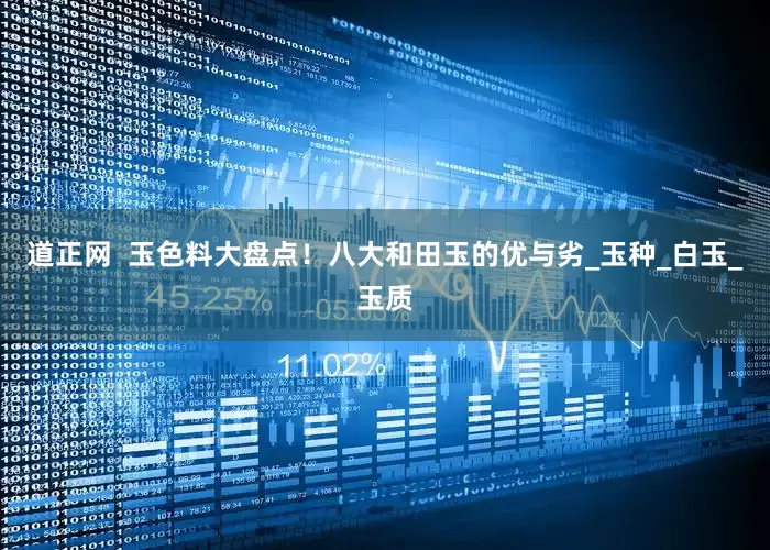 道正网  玉色料大盘点！八大和田玉的优与劣_玉种_白玉_玉质