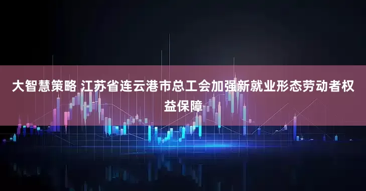 大智慧策略 江苏省连云港市总工会加强新就业形态劳动者权益保障