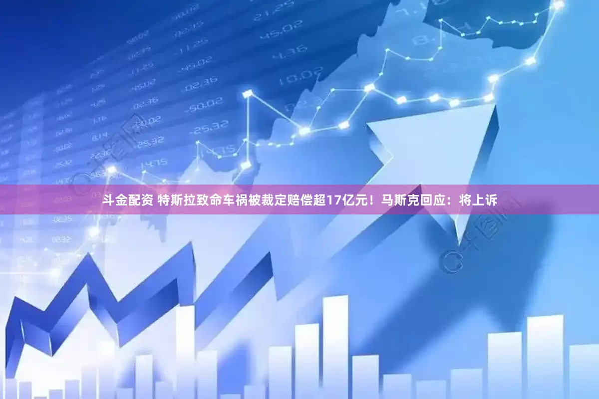斗金配资 特斯拉致命车祸被裁定赔偿超17亿元！马斯克回应：将上诉